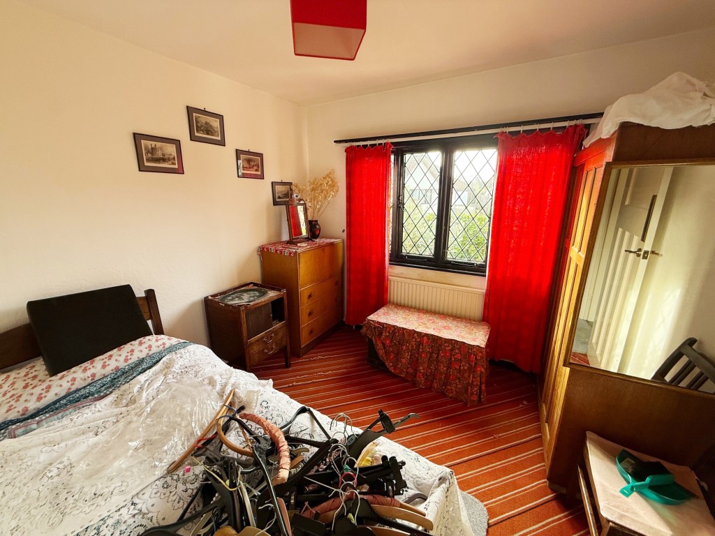 Lot: 155 - DETACHED BUNGALOW FOR IMPROVEMENT IN POPULAR LOCATION - Bedroom three with window to the front